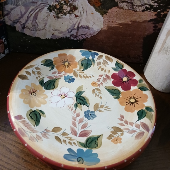 🌇Sunset Bouquet 3 HandPainted Floral Design Oneida Vintage Dinner Plate.💐🌹 - Picture 13 of 16